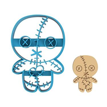 Imagem de Boneca Voodoo - Ídolo - Amuleto - Tailsman - Mojo - Totem - Ícone - Figura - Cortador de biscoitos/fondant/biscoitos de açúcar/argila (1302) (10 cm)