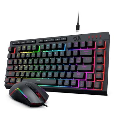 Imagem de Redragon Combo de teclado e mouse para jogos com fio S155