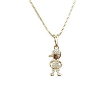 Imagem de Colar Filho Menino Semi Joia Banhado Ouro 18k - Stella Semi Joias