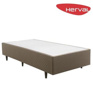 Imagem de Base Cama Box Solteiro Herval Hórus 39x96x203 cm, Bege