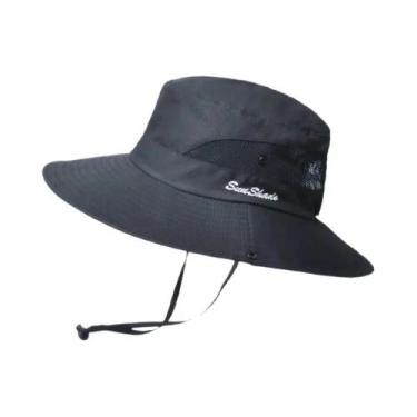 Imagem de Chapéu De Sol Feminino De Verão Respirável Em Poliéster Com Abertura P