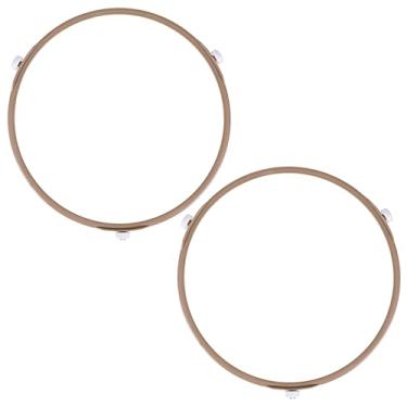 Imagem de LIQWEI 2 peças de anel de toca-discos de micro-ondas com rolos de 15 mm, anel de toca-discos de microondas, suporte de placa de micro-ondas para microondas, placas giratórias de vidro de forno