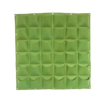 Imagem de Jardineira Horta Vertical em Feltro com 36 Bolsos | Cultive Temperos, Hortaliças e Flores | Estrutura Ecológica, Respirável e Dobrável | Ideal para Varandas, Muros e Pequenos Espaços