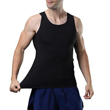 Imagem de Colete Espovo Masculino Regata sem Mangas Slim Basquete Fitness Tops