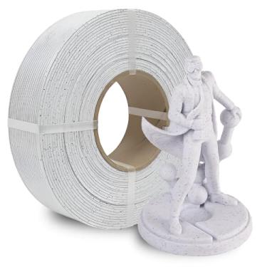 Imagem de Polymaker Carretel Panchroma Refil de filamento de impressão 3D PLA branco de mármore, compatível com todos os carretéis reutilizáveis e todas as principais impressoras 3D FDM, sem emaranhados, cores