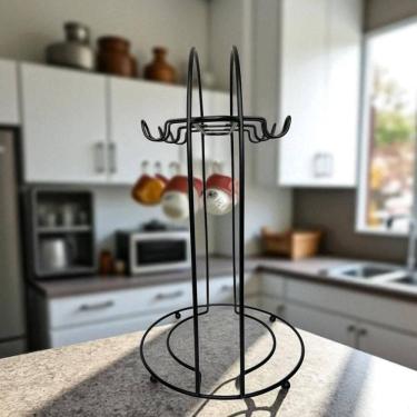 Imagem de Suporte De Xícara De Chá - Arthi - Linha Black 6 Xícaras