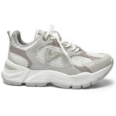 Imagem de Tênis Casual Feminino Neve Branco Prata Via Marte 140-010-02-Feminino