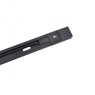 Imagem de Trilho Eletrificado 1 Metro Preto Com Canaleta