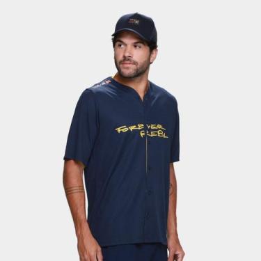 Imagem de Camiseta Red Bull Baseball Jersey, Azul, P
