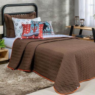 Imagem de Cobre Leito Solteiro Colorful Dupla Face 200 Fios 5 Peças Texas