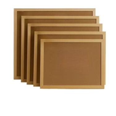 Imagem de Quadro Lousa Cortiça + 50 Alfinetes Moldura Madeira Avisos Recados Anotações Fotos (90x60 + 50 Alfinetes)