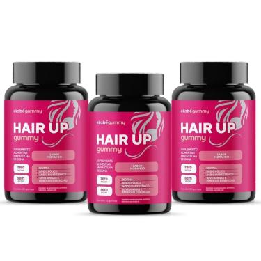 Imagem de 3x Hair Up Gummy (Biotina+ Vitms) 30 Gomas Sabor Morango Ekobé-Unissex