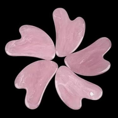 Imagem de 1 ferramenta de pedra de jade Gua Sha – Massagem Gua Sha para rosto, corpo, pescoço e pele dos olhos | Ferramenta de massagem premium para cuidados com a pele, adequada como presente para mulheres