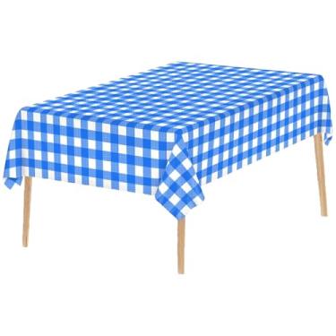 Imagem de Toalha de mesa xadrez – Oktoberfest Toalha de mesa retangular quadriculada | Capas resistentes, decoração de festa para jantar, churrasco, exterior, café, fazenda, aniversário, acampamento, piquenique