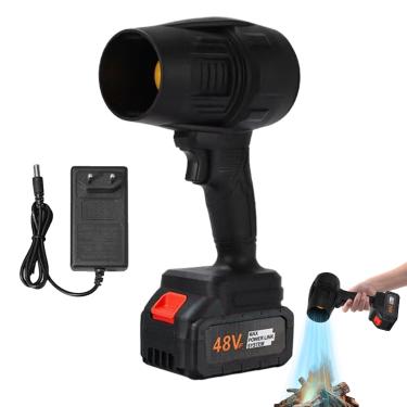 Imagem de Soprador a seco para carro | Espanador de ar portátil sem fio | Espanador de ar comprimido portátil, ventilador de jato seco de 200 Mph para interiores automotivos, eletrodomésticos