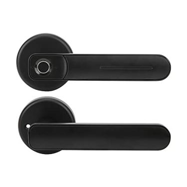 Imagem de Fechadura de porta eletrônica biométrica com chave de emergência sem chave para apartamento Residence Company Hotel 3.7 cm V