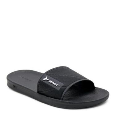Imagem de Chinelo Masculino Slide Rider 11578 Preto, 39, Preto