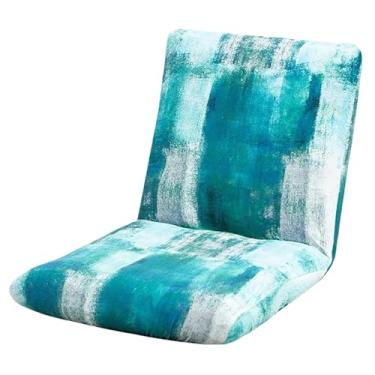 Imagem de GZYLCH Capa universal dobrável para cadeira de jogos, capa elástica ajustável para cadeira de chão, capa protetora lavável para sala de estar, P