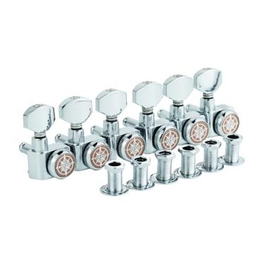 Imagem de Tarrachas Tarraxas Em Linha Para Guitarra 6 Cordas Com Trava