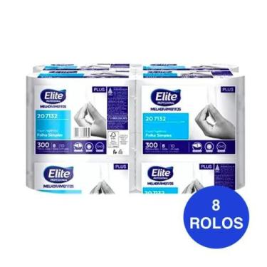 Imagem de PAPEL HIGiENICO ROLO PLUS F.SIMPLES ELITE 8X300M - SOFTYS