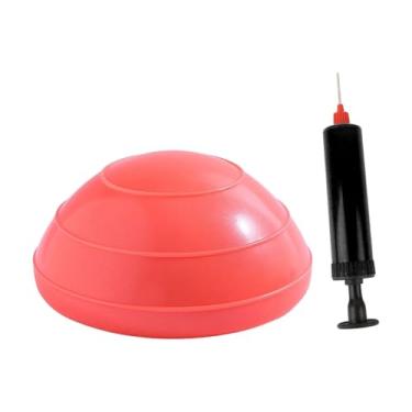 Imagem de Dynwave Bola de equilíbrio inflável portátil de 16 cm de diâmetro, versátil, antiderrapante, para treinamento de força em casa e na academia, Laranja