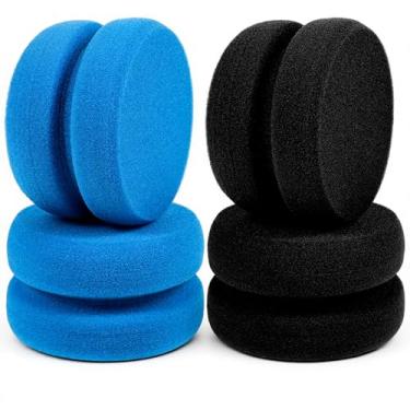 Imagem de 4 peças de esponja redonda dupla face, esponja de arte dupla face, esponja de pintura redonda, esponjas de argila para óleo acrílico, aquarela, arte, pintura, carro, depilação, limpeza de cozinha (2