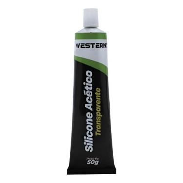 Imagem de Silicone Acético 50g Cola Transparente Para Reparos Vedação - Western