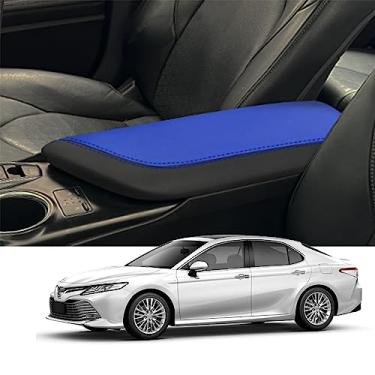 Imagem de Blazeray Capa de apoio de braço para console central de carro para Toyota Camry 2018-2023 acessórios interiores couro anti-arranhões capa de descanso de braço protetor de almofada protetor de almofada