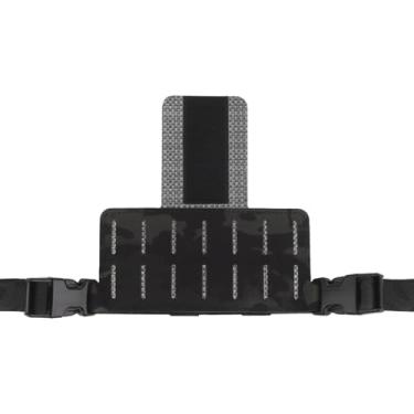 Imagem de FoldPanel MOLLE Suporte suspenso para caixa de rádio PRC 152/148, suporte de placa para walkie talkies bolsa com alça de peito ajustável e fivela, equipamento de peito expandido anexado ao colete