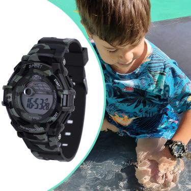 Imagem de Relógio Infantil Xinjia Camuflado Prova D'água XJ861-Masculino