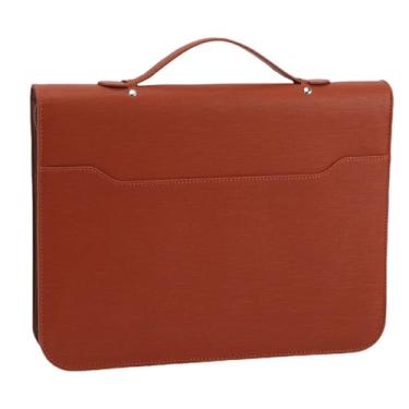 Imagem de Hyuduo Portfólio de Negócios, Organizador de Padfólio Com Zíper de Couro PU Com 10 Pastas de Arquivos Transparentes, Caderno de 30 Folhas, Vários Bolsos para Tablet de 10,1 Polegadas, Ideal para