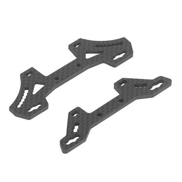 Imagem de Cuofyunl rc frente traseira choque torre placa de fibra carbono leve rc carro atualizações acessórios para tamiya tt02 1/10 rc carro