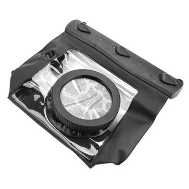 Imagem de Luqeeg Bolsa de Mergulho à Prova D'água para Câmeras DSLR, Capa Subaquática de Câmera Universal e Selada para Mergulho, Resistente à Umidade, Opera Diretamente na Capa, para Entusiastas da (Preto)