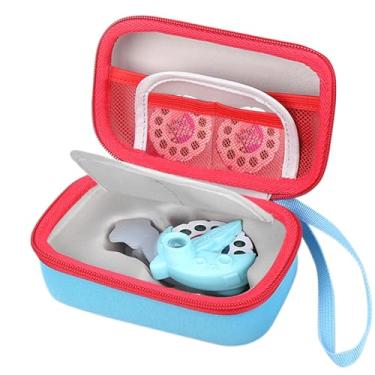 Imagem de Tourmate Capa rígida compatível com miniprojetor Moonlite e carretilhas de história, capa protetora de armazenamento para projetor de contos de histórias, apenas capa (azul e vermelho)