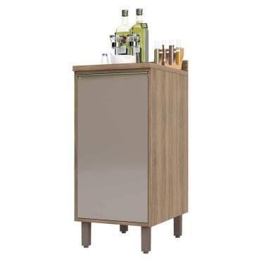 Imagem de Balcão Cozinha 40 Cm 1 Porta Graff Mel Luciane Móveis