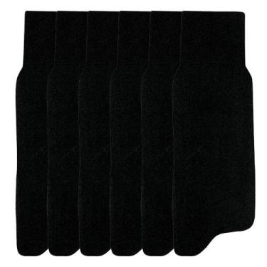 Imagem de Kit 10 Meias Mash Social Cano Longo Algodão Lisa Masculina 231.05, Pre