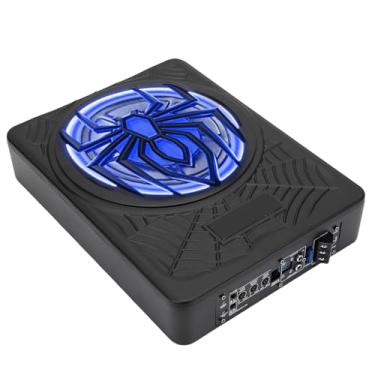 Imagem de Luocute Subwoofer Fino Sob o Assento para Carro, 10 Polegadas, 1250 W, Amplificador Integrado Com Luz LED Colorida Pulsante, Controle Remoto para Carro, Caminhão, SUV