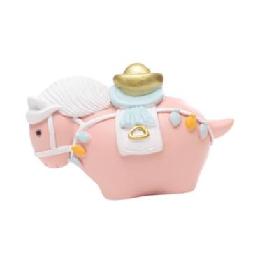 Imagem de Baoblaze Estatueta de Cavalo em Resina, Presente, Ornamento em Resina, Miniatura para Decoração de Estante, Mesa, Sala de Estar e Quarto, Rosa