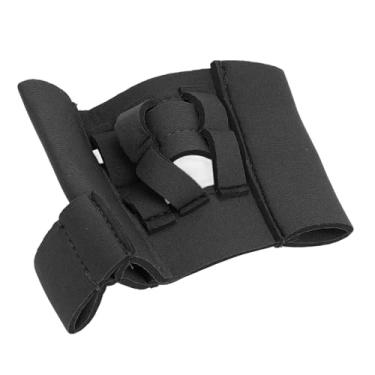 Imagem de ZJchao Luva de Treinamento de Dedo Web Premium Fibra de Poliéster Mini Luvas Web Apanhador de Bola para Entusiastas de Esportes de Tênis de Beisebol Softball Todas As Idades (Preta)