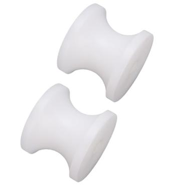 Imagem de aqxreight 2 PCS Rolo de Reboque de Barco 97x1 69 pol. Rolo de Barco de Proa Branco de Sino de Parada de Proa de Nylon para Iates Salva-vidas a Motor Seu Original Ensurin Trailer de RollerBow Stop Bell