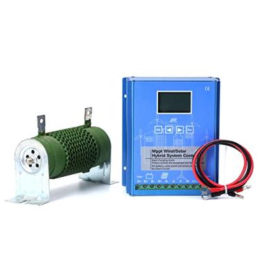 Imagem de 48v,HENGJINGTR Controlador de Carga Híbrido Solar Eólico MPPT 14000W, Regulador Automático de Alta Eficiência 220V para Uso Doméstico com Geradores Eólicos (Azul)