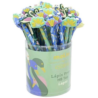 Imagem de Lápis Preto Redondo, Molin, Decorado, Cícero, Top, com Borracha Ponteira, Pote com 36