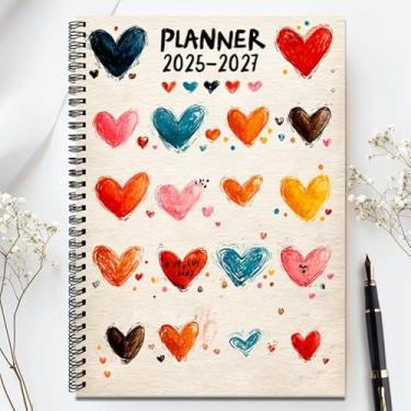 Imagem de 1 agenda 2025-2026, caderno espiral A5 com um caderno de tarefas, planejador de trabalho diário, perfeito para planejamento de casa e escritório (14,7 x 20,8 cm, 100 páginas) (B)