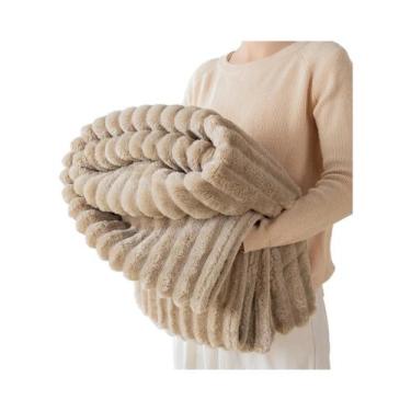 Imagem de Cobertor De Flanela Grosso E Quente Confortável Para Quartos Sofás Cam