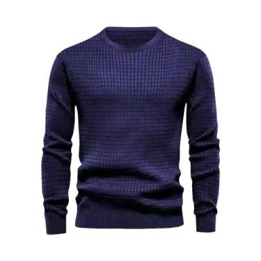 Imagem de Novo moletom masculino com gola redonda, cor sólida, grande, primavera