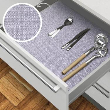 Imagem de Forro Armário Gaveta Prateleira Napoli Cinza 6 Metro X 45cm - Idealiza