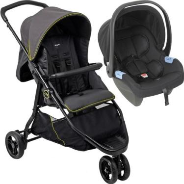 Imagem de Carrinho de Bebe com Bebe Conforto Burigotto CR3 Gray Neon
