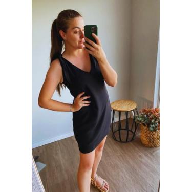 Imagem de Vestido Crepe Eva Lamour, G, Preto