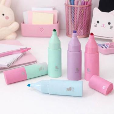 Imagem de Marca Texto Rebecca Bonbon Tons Pastel Com 4 Cores SkyPaper