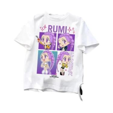 Imagem de Camiseta Infantil De Manga Curta Kpop Demon Hunters, Design De Tigre H